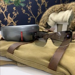Authentic Prada Shield Style  Sunglasses